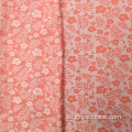 Orange sidentryck klädsel Jacquard tyg